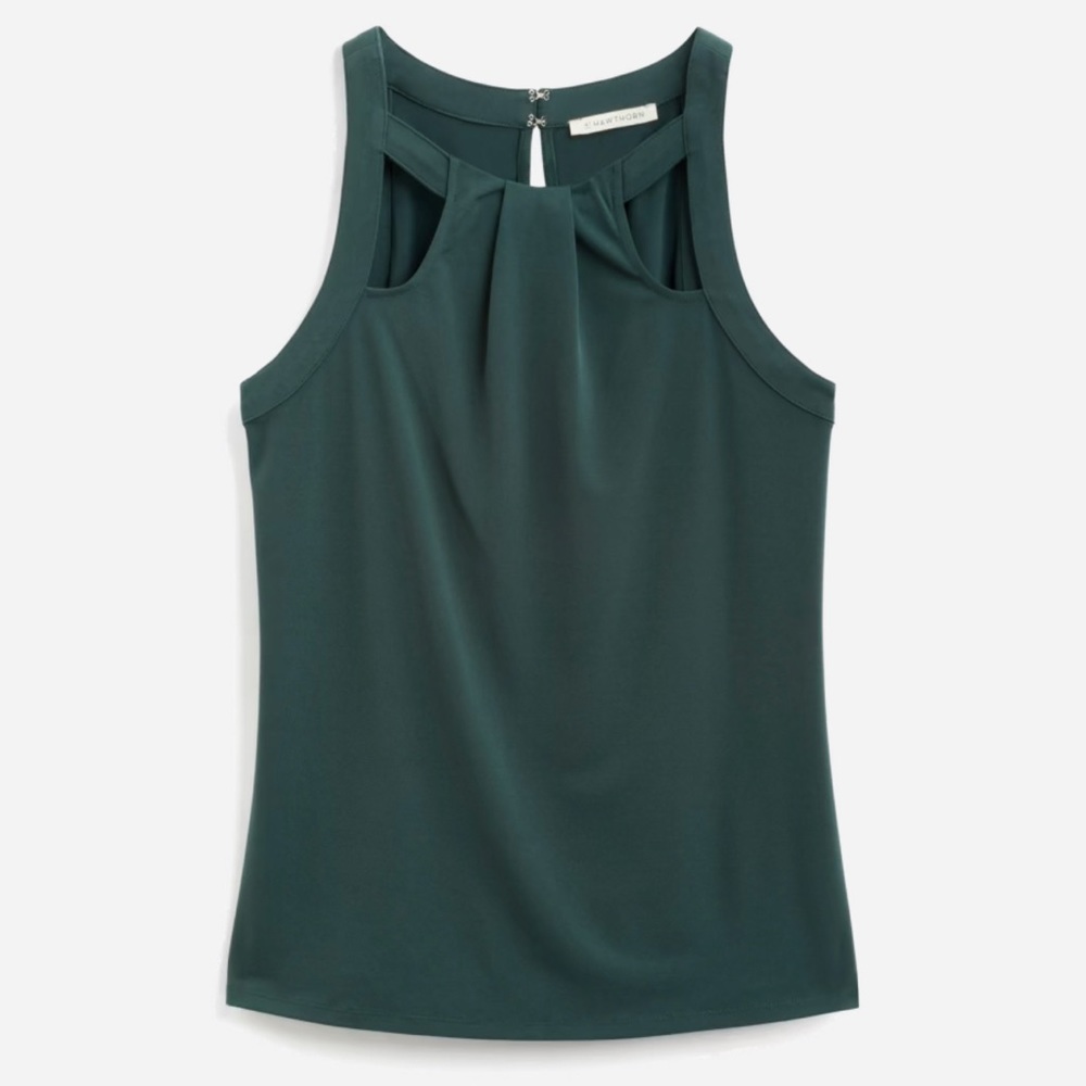 NWOT Jazlyn Cutout Detail Pleated Knit Top | 41 Hawthorn | Size: L